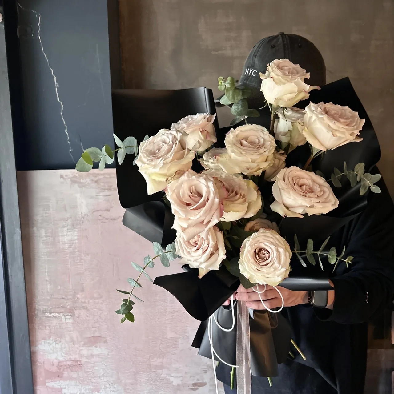 鮮花花束｜巨型玫瑰混合花束10朵 3