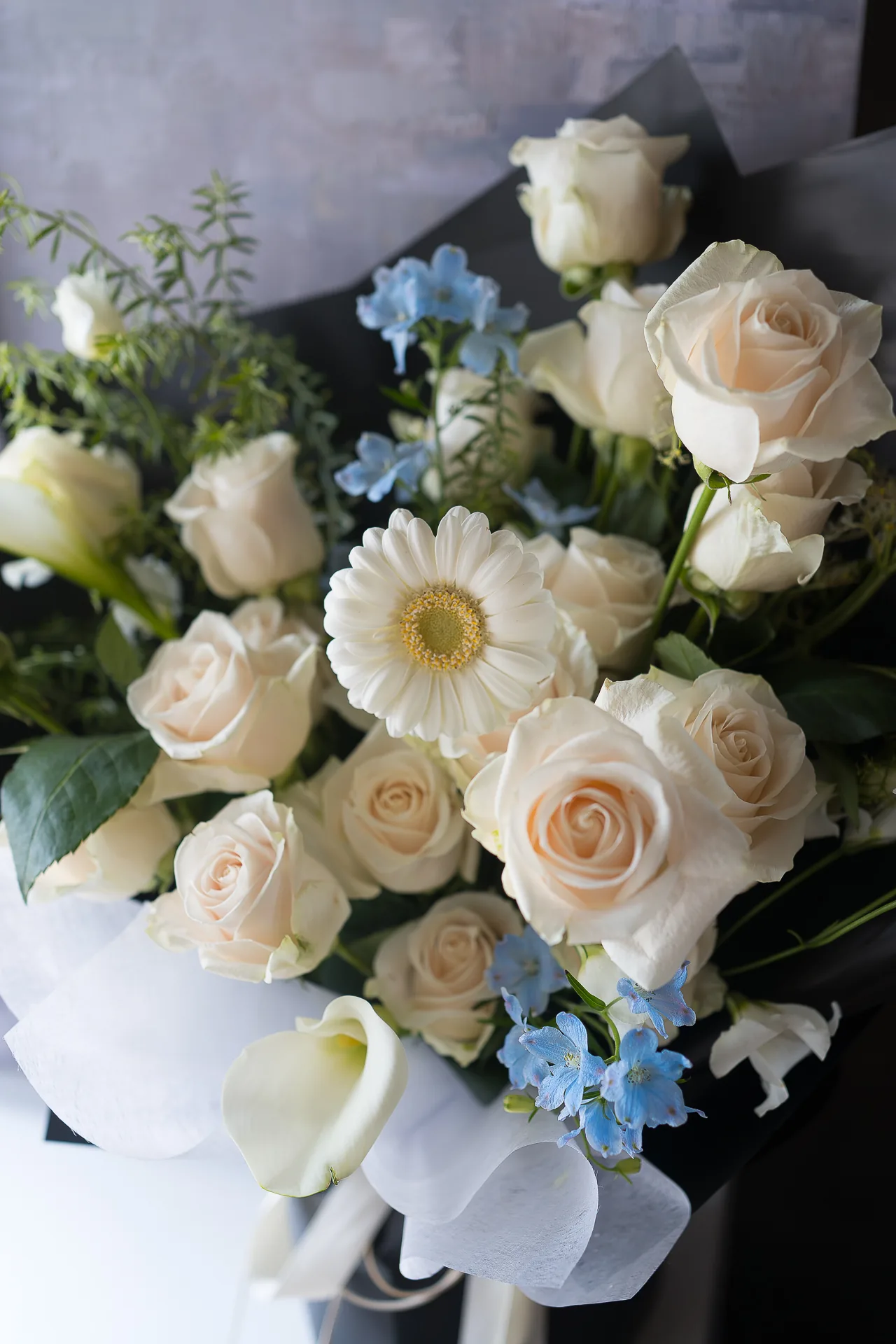 鮮花花束｜巨型進口玫瑰混合花束20朵 3