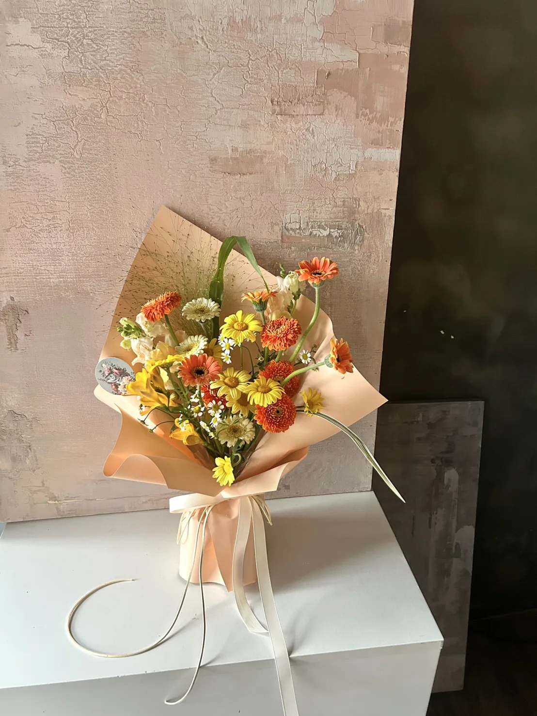 鮮花花束｜繽紛色系 多樣混合花材花束 5