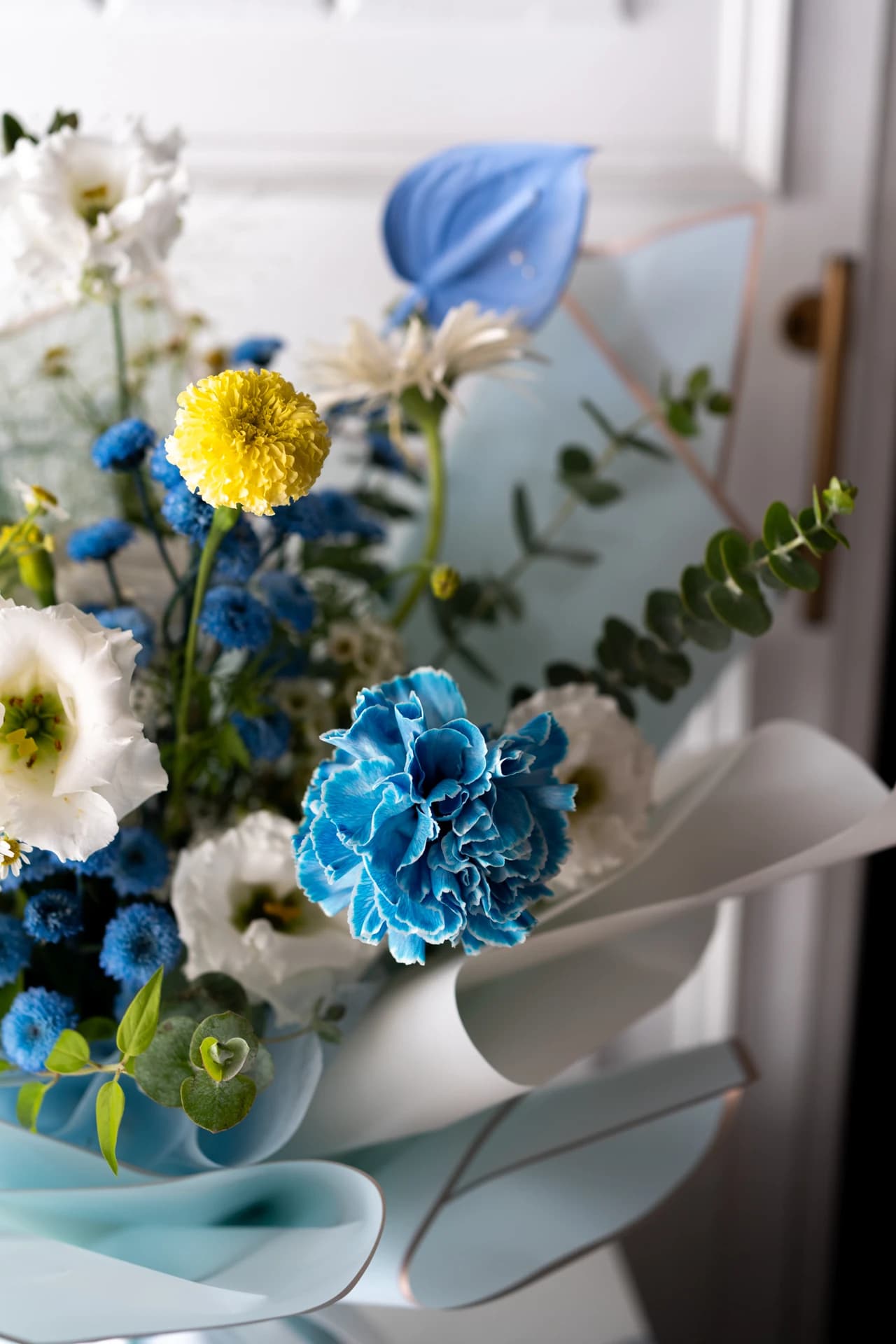 藍色浪花｜免換水・免插瓶鮮花花束 6
