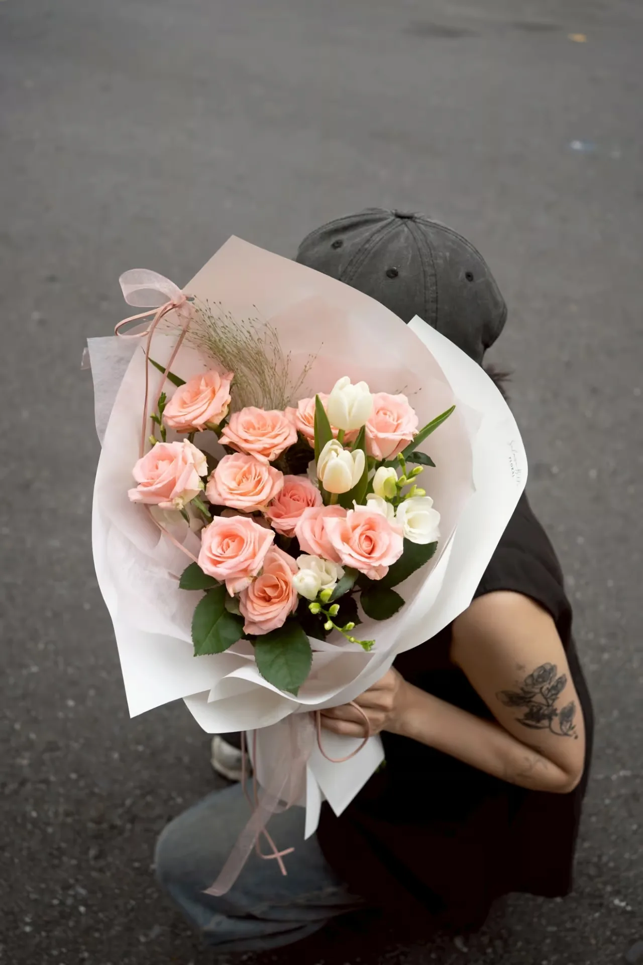 情人節｜不挑款粉嫩色調花束