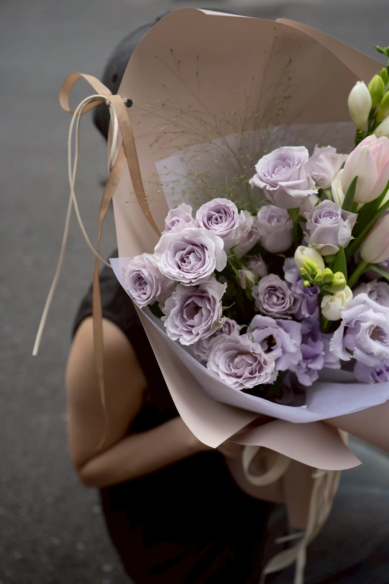 情人節｜莫蘭迪霧紫花束 4