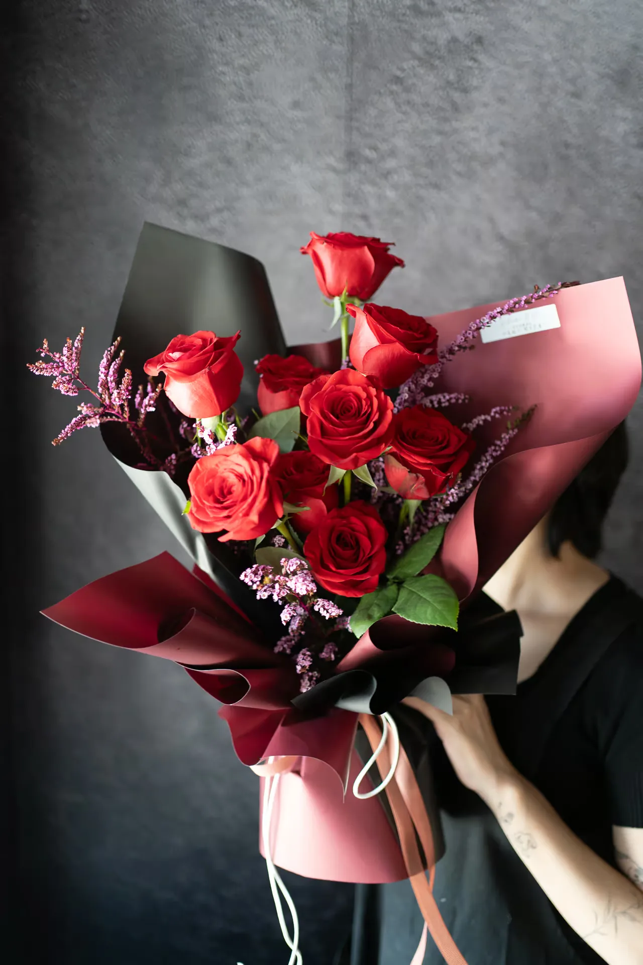 情人節｜紅酒烈焰 媽媽咪呀紅玫瑰花束