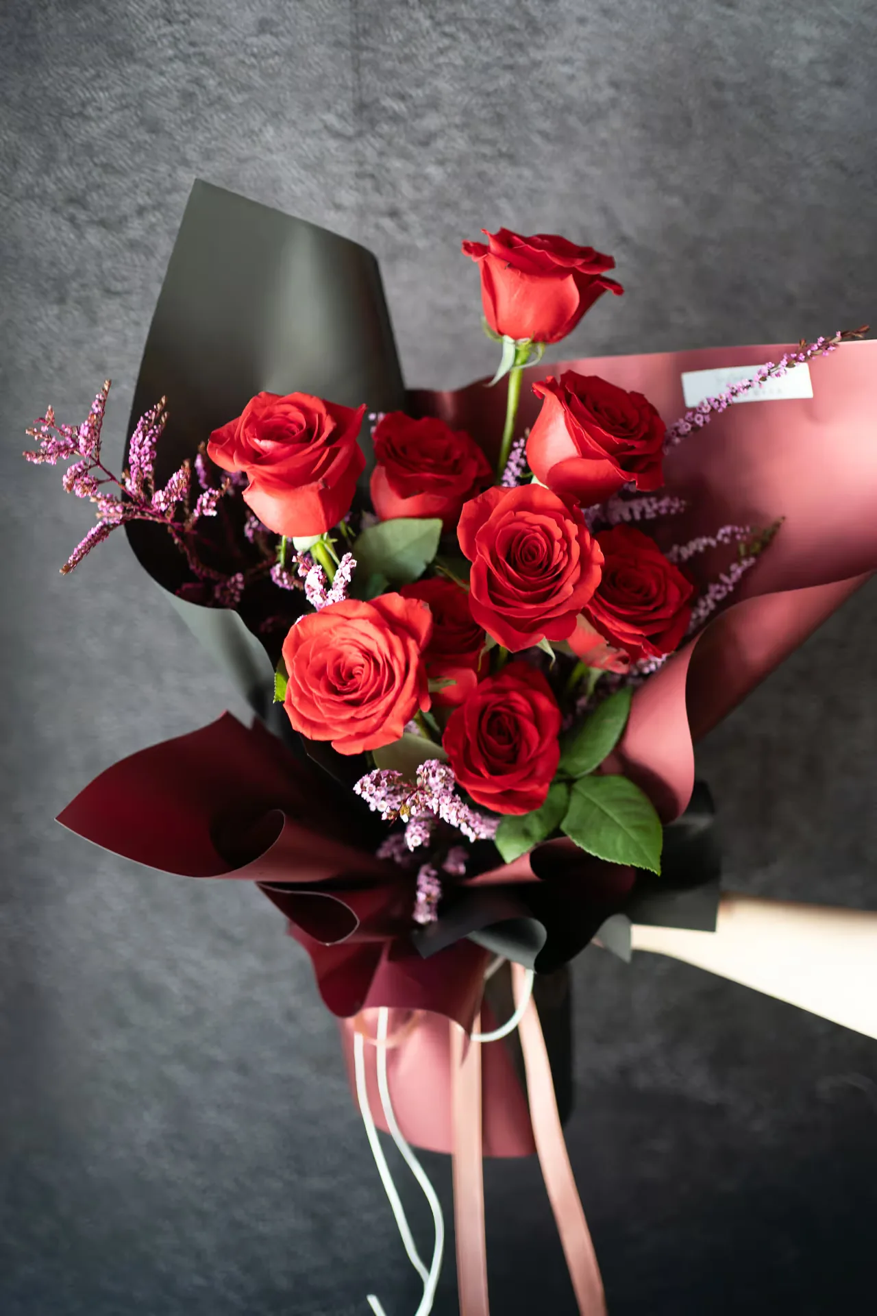 情人節｜紅酒烈焰 媽媽咪呀紅玫瑰花束 3