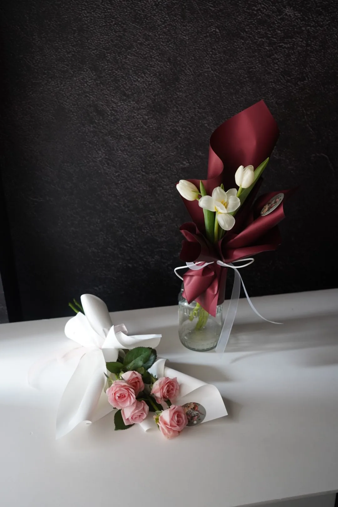 情人節｜微光三色 夜信 鬱金香小花束S size 5