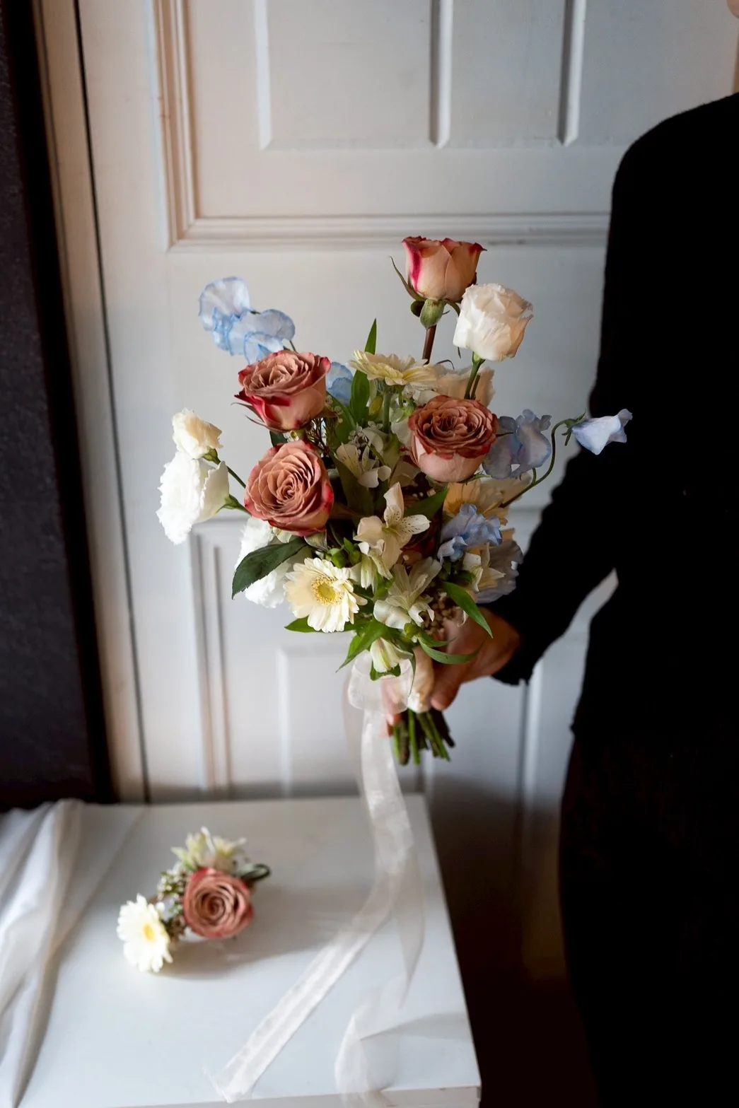 鮮花捧花｜奶茶色系 4