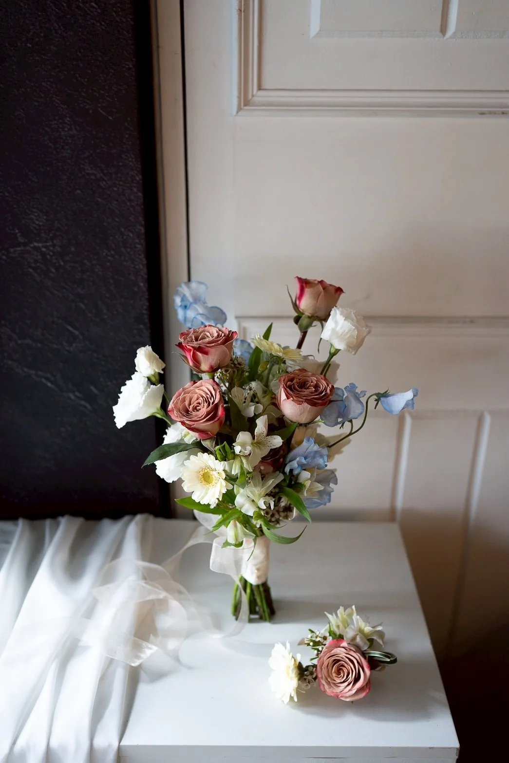 鮮花捧花｜奶茶色系 5