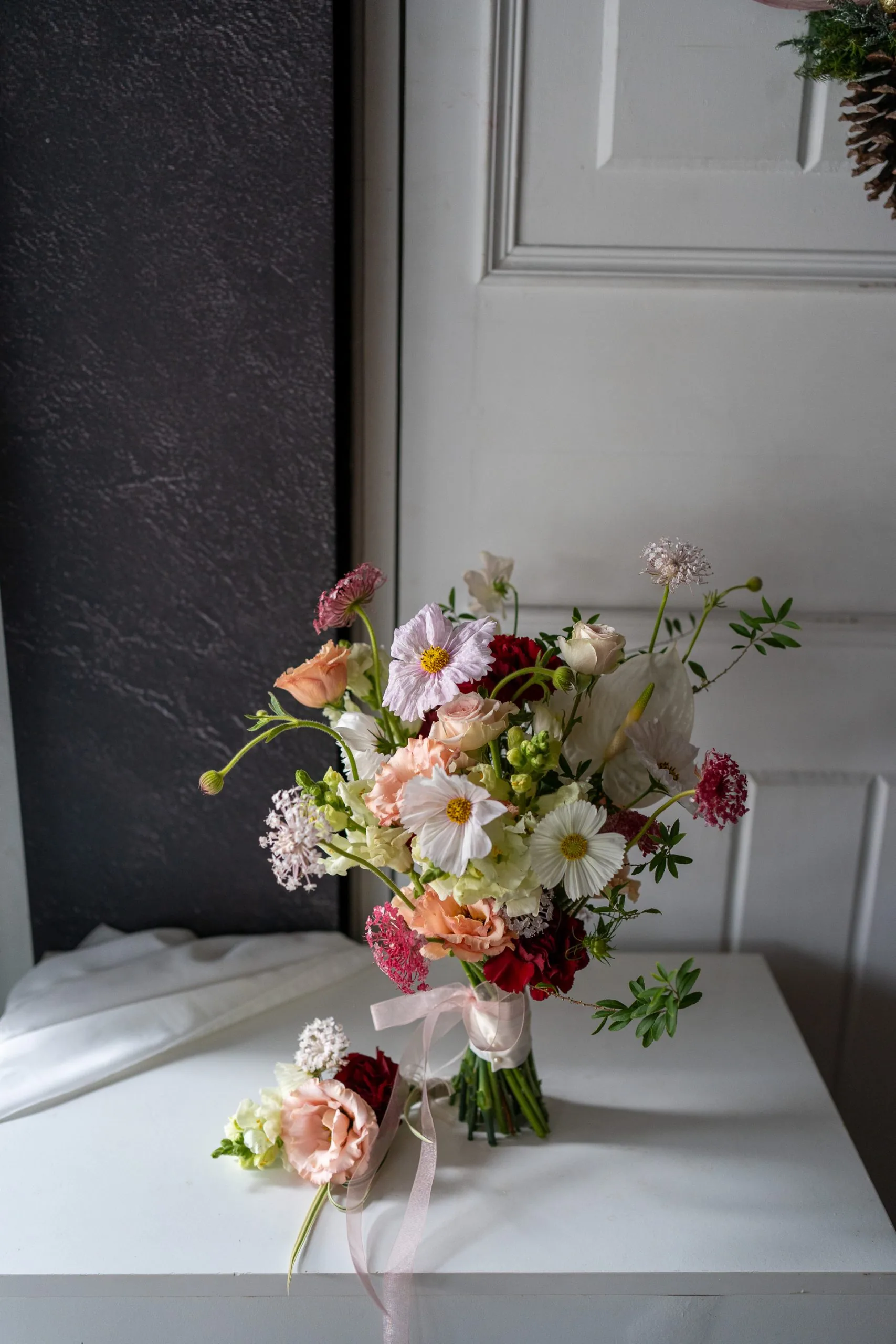 鮮花捧花｜粉白紅色系