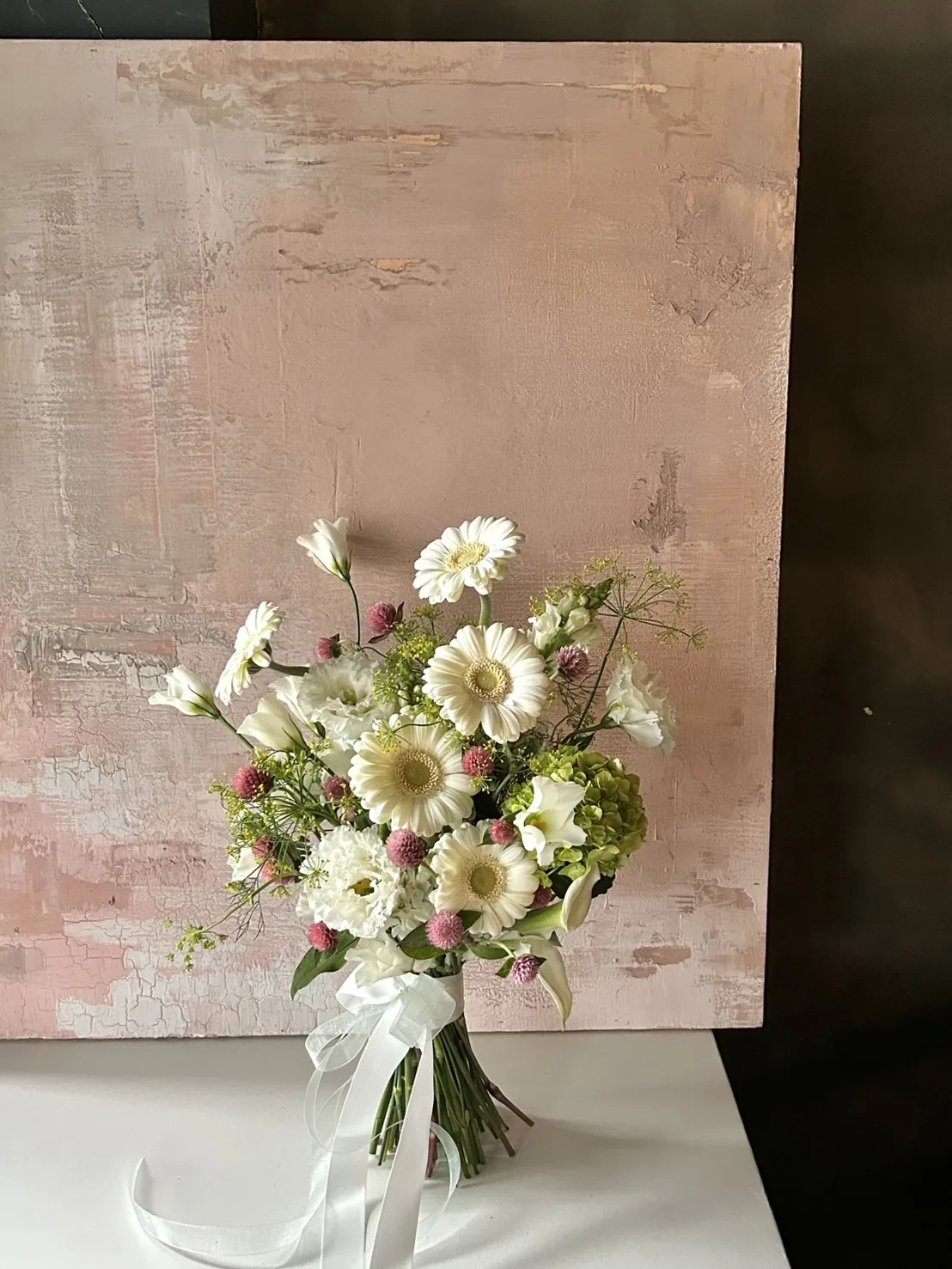 鮮花捧花｜粉白紅色系 6