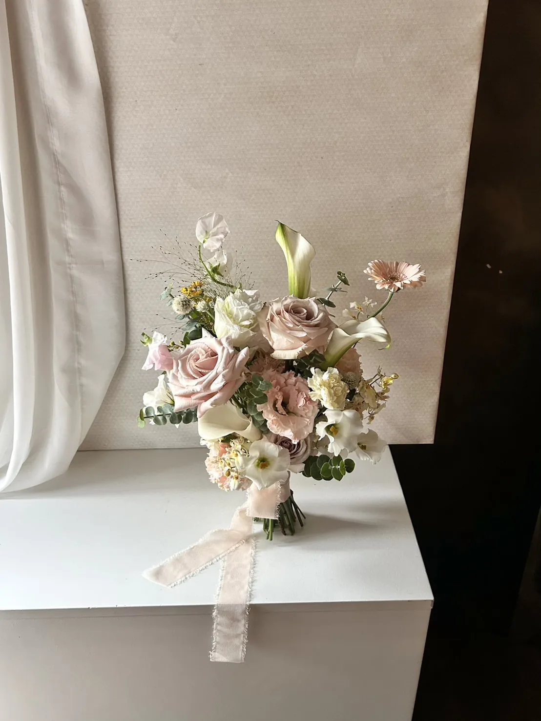 鮮花捧花｜粉白紅色系 7