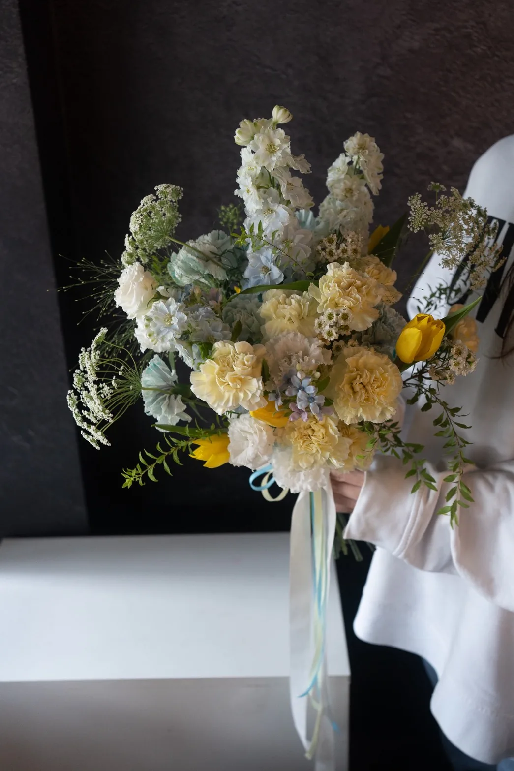 鮮花捧花｜清爽黃色系捧花 3