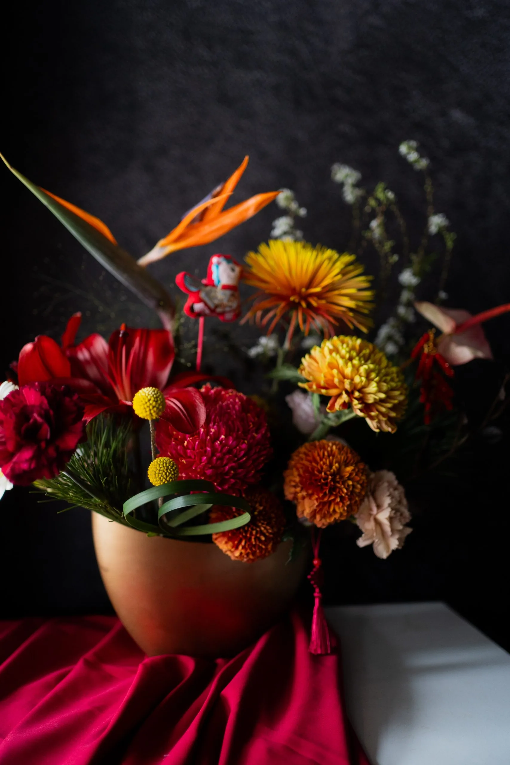 年節中式花禮｜元寶加馬 🧨 財富加碼 送長輩長官首選款 3