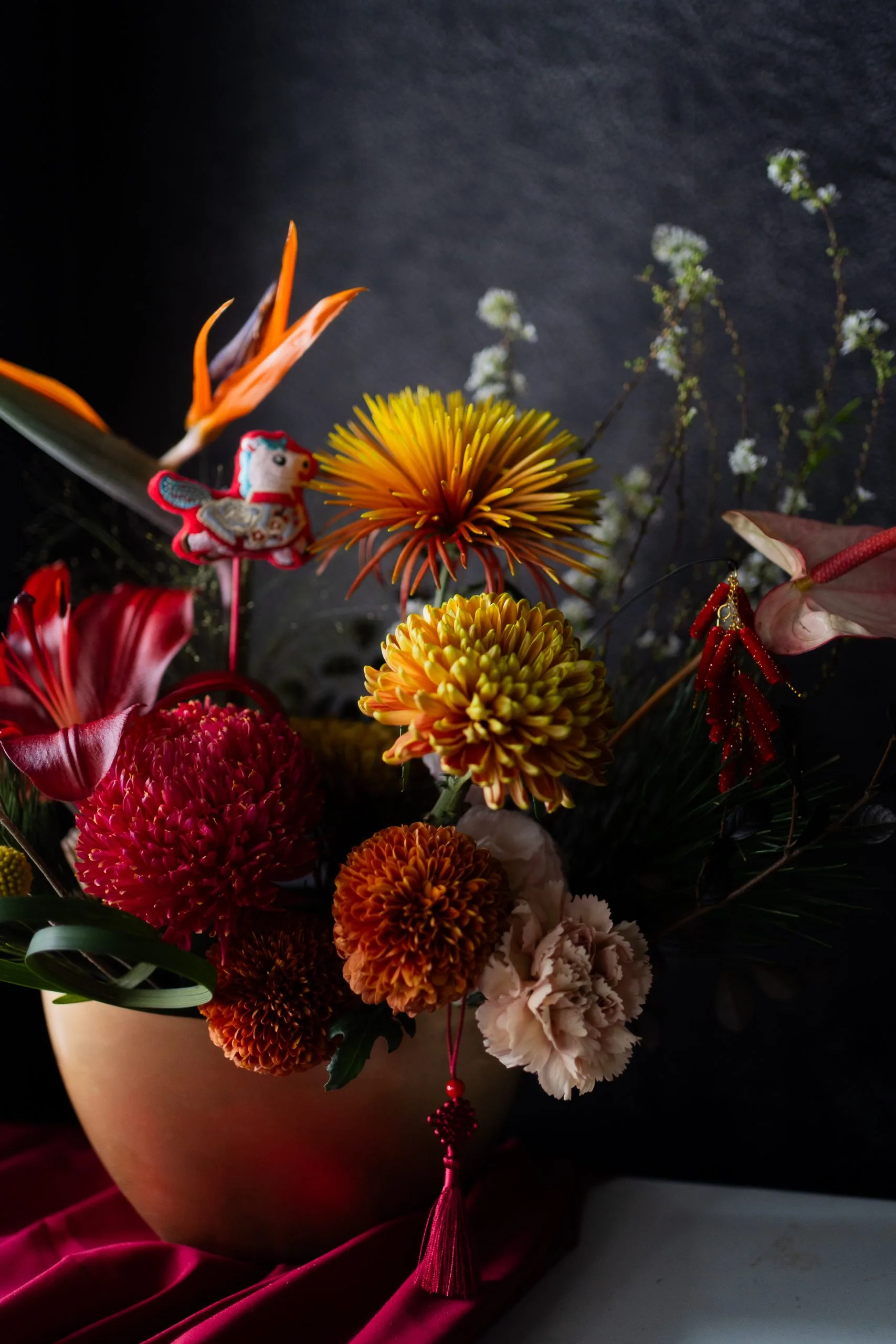 年節中式花禮｜元寶加馬 🧨 財富加碼 送長輩長官首選款 5