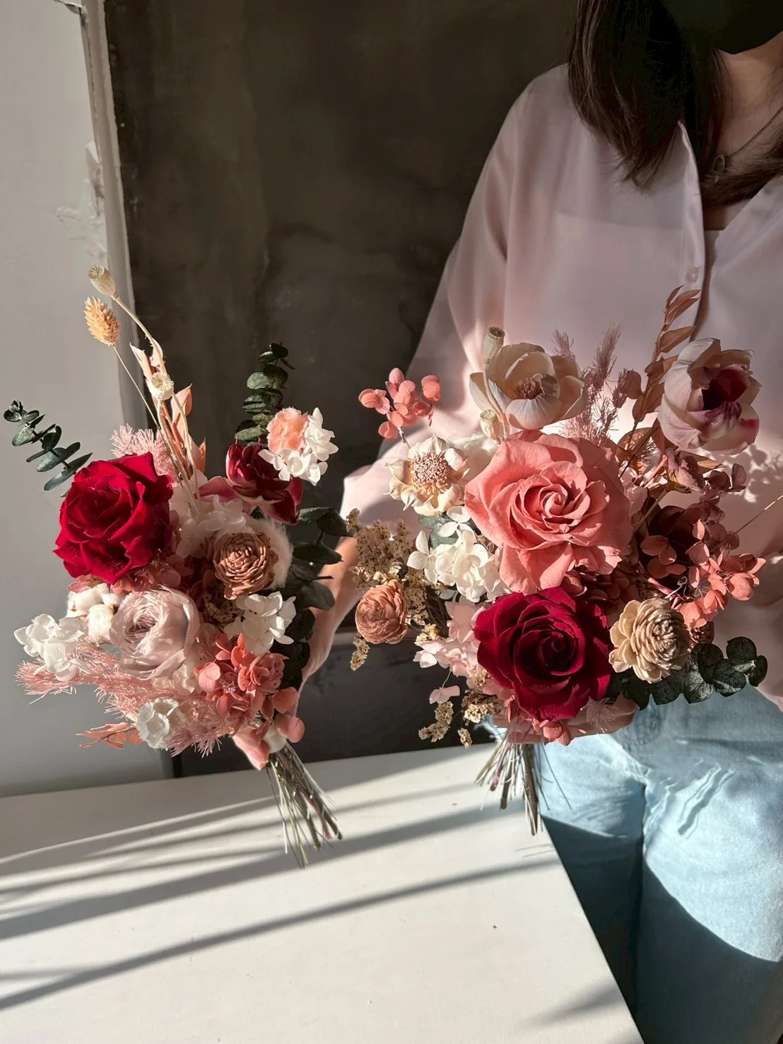 永生捧花｜紅色系