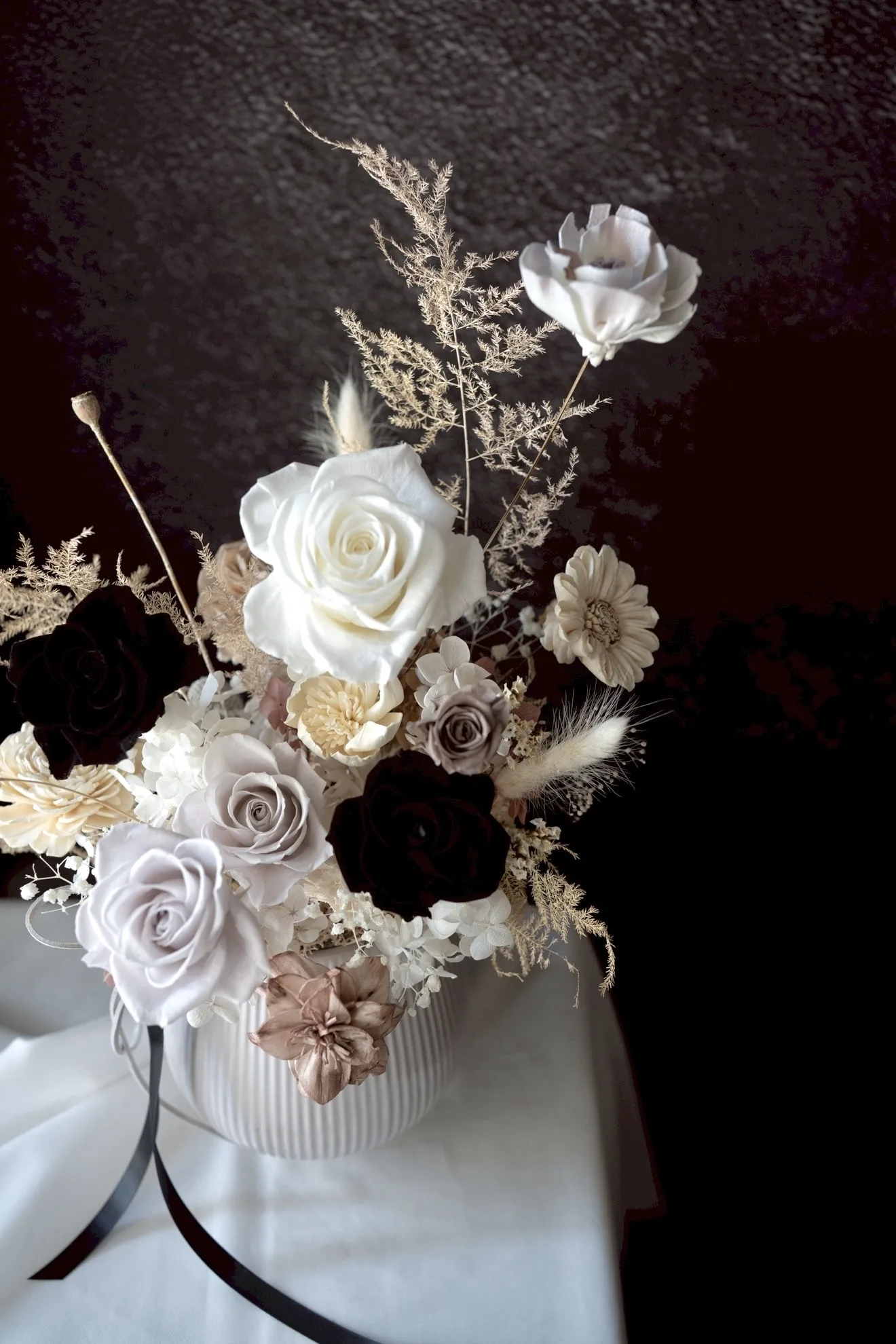 永生桌花｜氣質灰紫色系 3