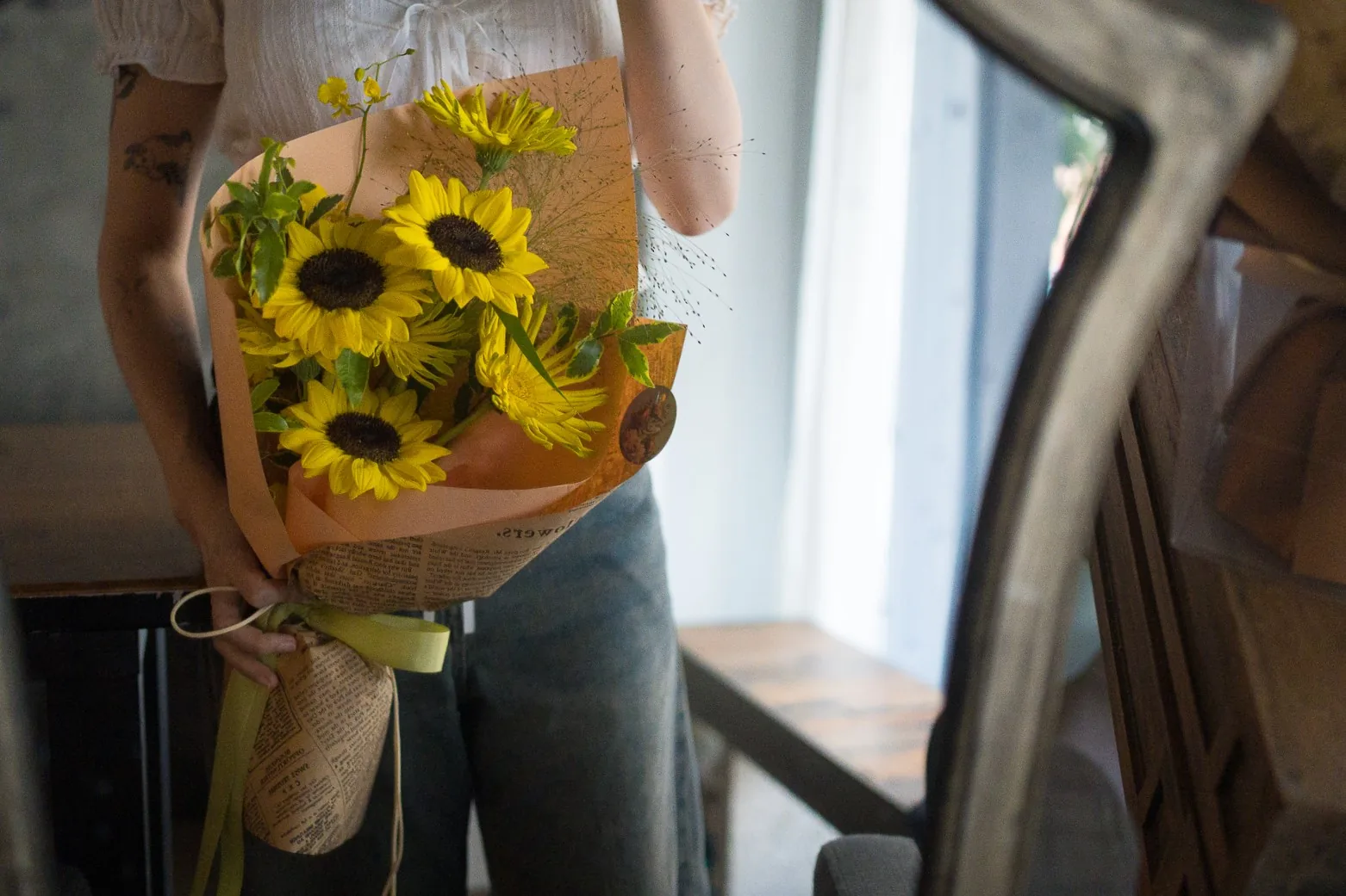 《拾穗記憶》｜感謝系黃色畢業花束 3