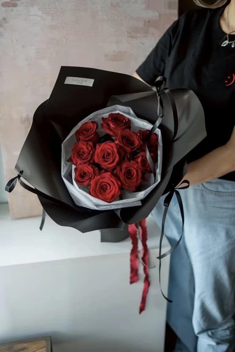 情人節|不挑款質感深紅玫瑰花束